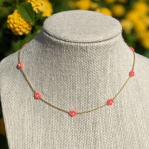 Madewell Seed Bead Daisy Chain Necklace